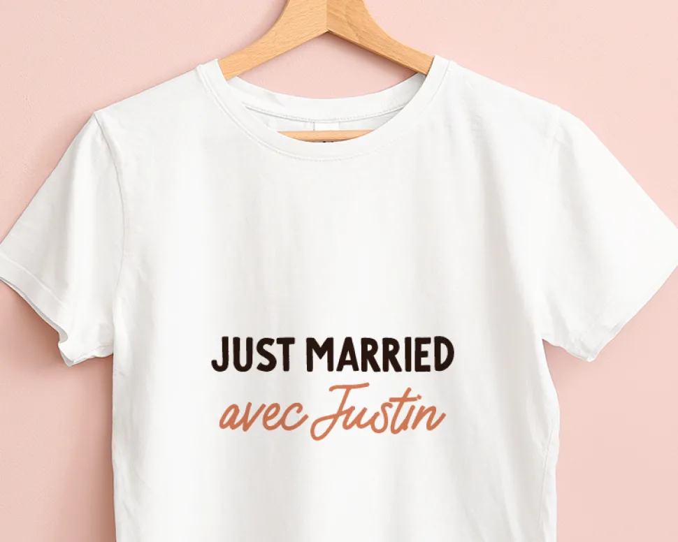 Tee shirt personnalisé femme - Message