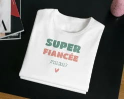 Tee shirt personnalisé femme - Super Fiancée