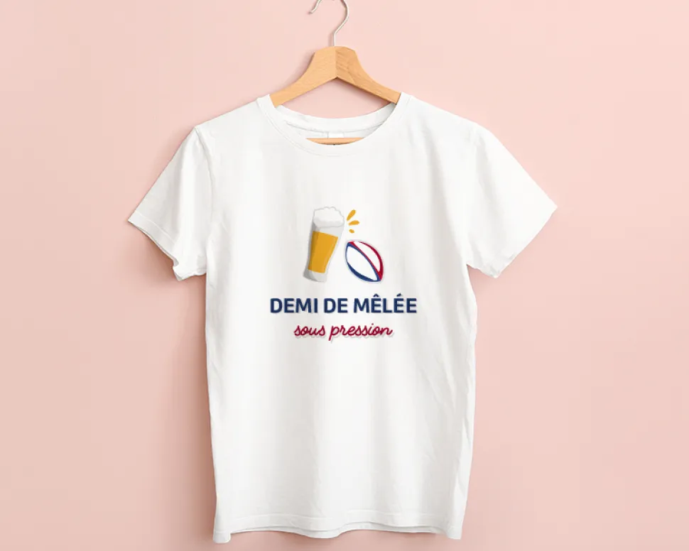 Tee shirt personnalisé femme - Apéro rugby