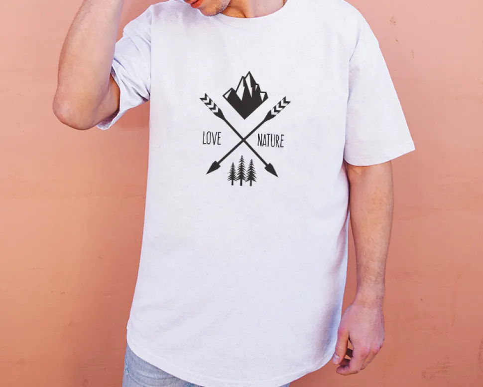 Tee shirt personnalisé homme - Montagne