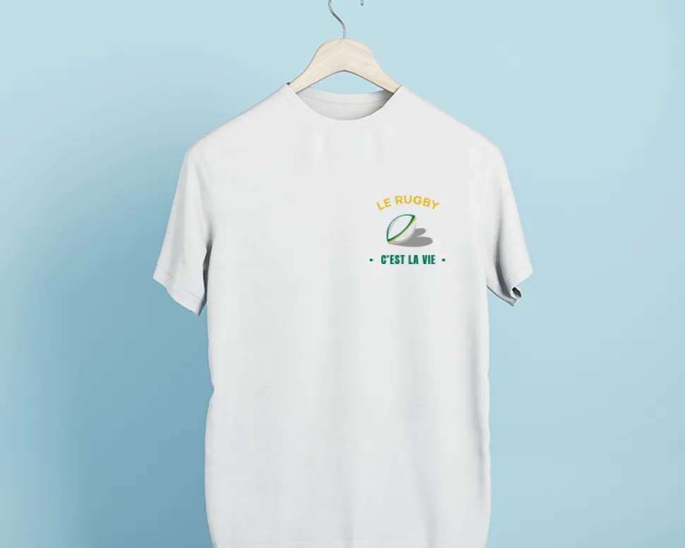 Tee shirt personnalisé homme - Passion Rugby
