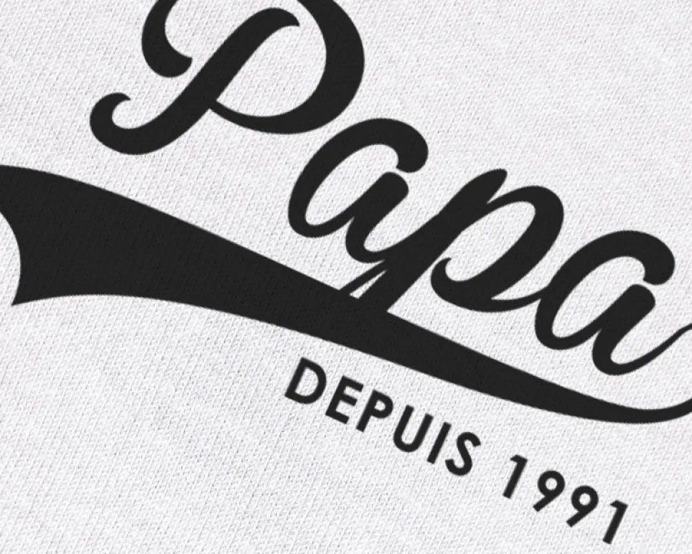 Tee shirt personnalisé homme - Papa Depuis