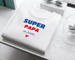 Tee shirt personnalisé homme - Super Papa