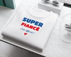 Tee shirt personnalisé homme - Super Fiancé