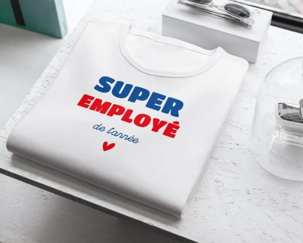 Tee shirt personnalisé homme - Super Employé