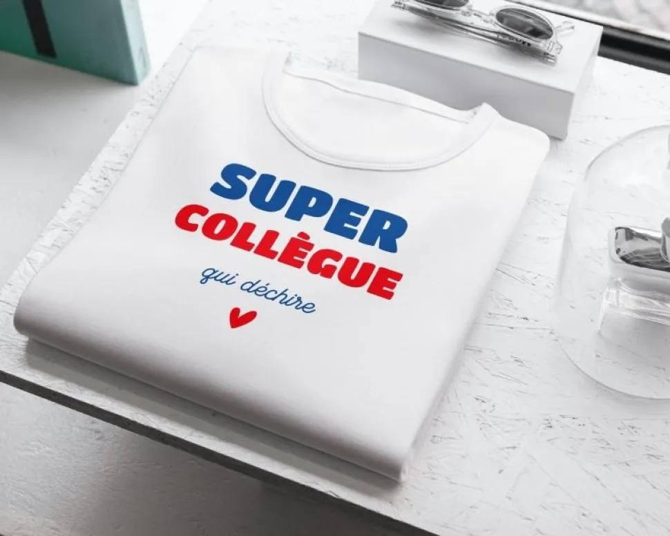 Tee shirt personnalisé homme - Super Collègue