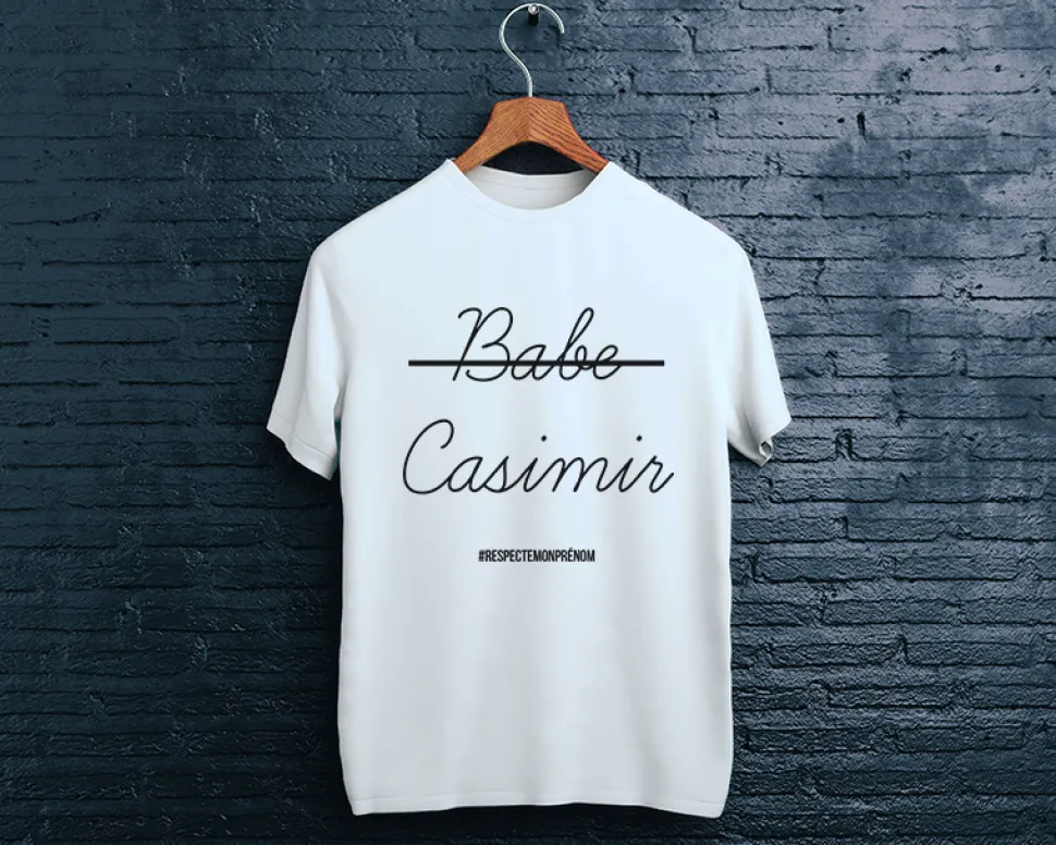 Tee shirt personnalisé homme - Respect My Name