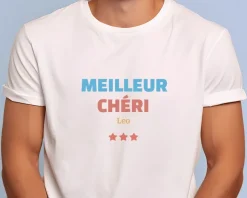 Tee shirt personnalisé homme - Meilleur Chéri