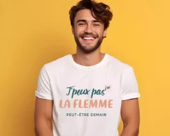 Tee shirt personnalisé homme - J'peux pas