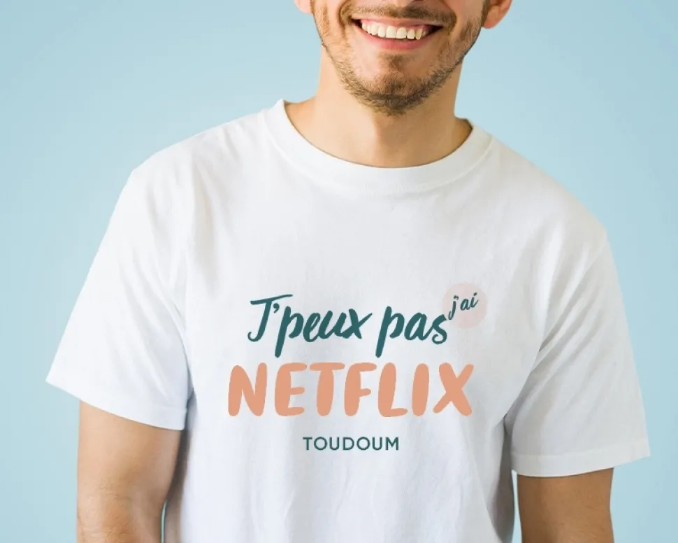 Tee shirt personnalisé homme - J'peux pas