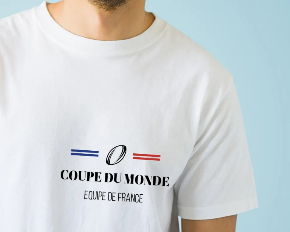 Tee shirt personnalisé homme - Supporter Rugby