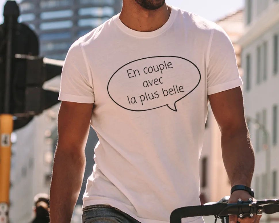 Tee shirt personnalisé homme - Bulle dialogue