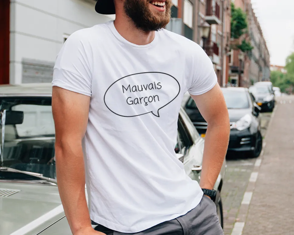 Tee shirt personnalisé homme - Bulle dialogue
