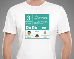 Tee shirt personnalisé papa - Family Circus