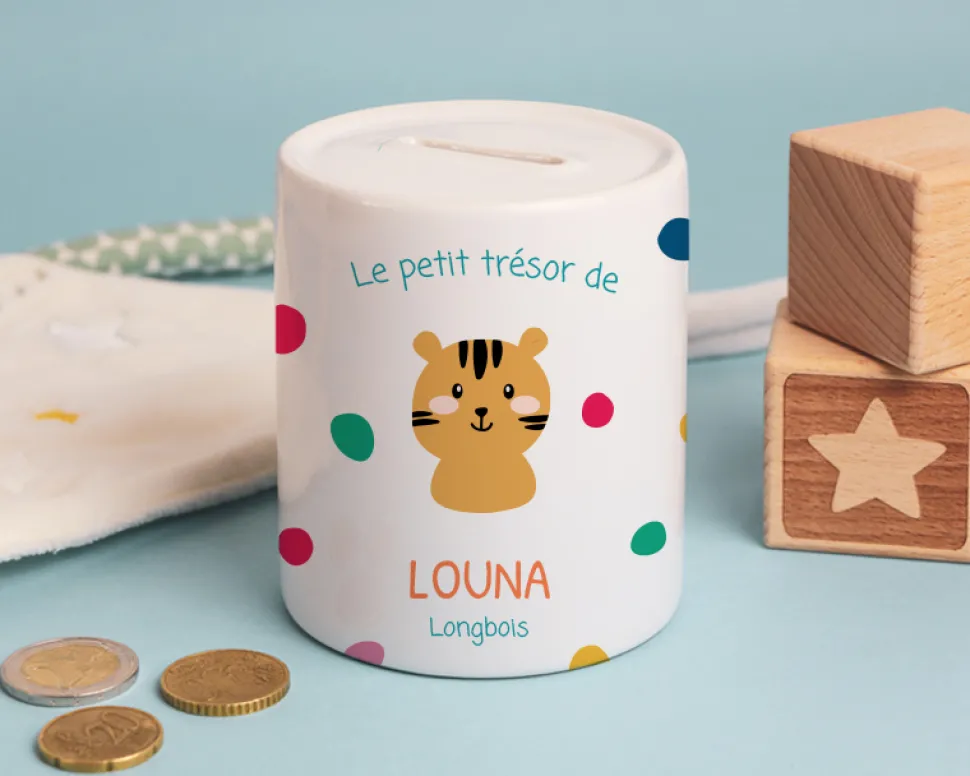 Tirelire personnalisable - Collection animaux
