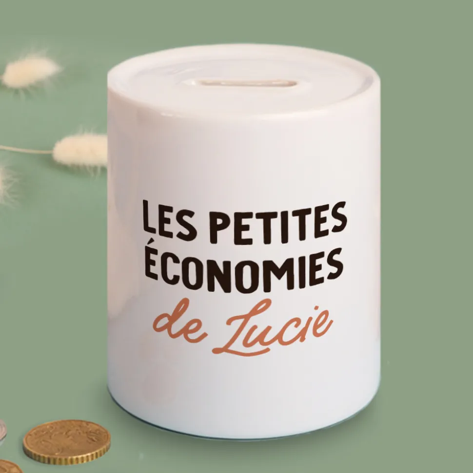 Tirelire personnalisée - Message