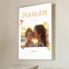 Toile canva personnalisable - Amour Fleuri