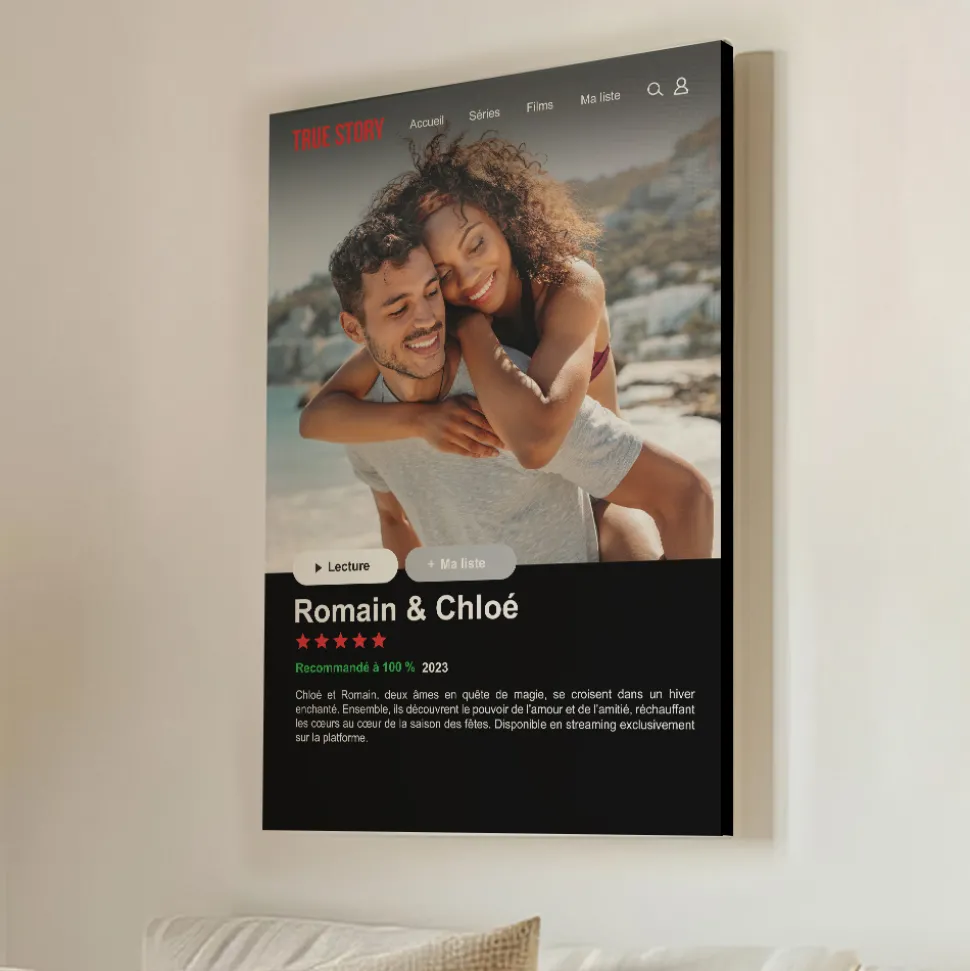 Toile canva personnalisable - Netflix
