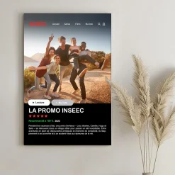 Toile canva personnalisable - Netflix