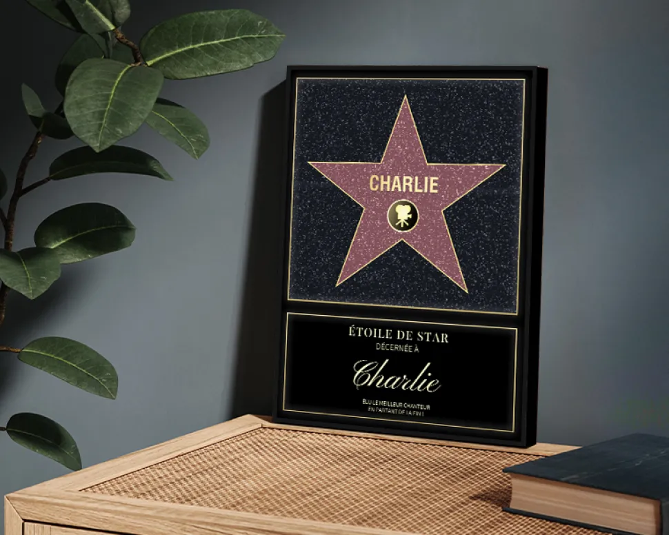 Étoile de Star personnalisée - Prénom