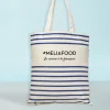 Tote bag marinière personnalisée - 100% coton naturel