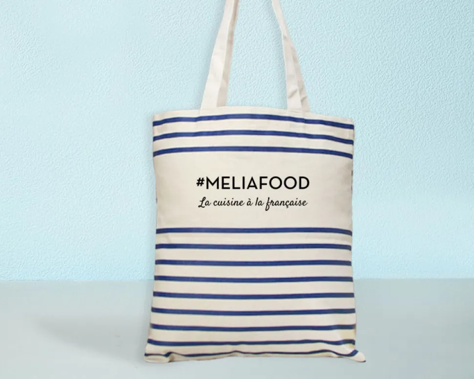 Tote bag marinière personnalisée - 100% coton naturel