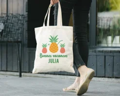 Tote bag personnalisé - Collection Été Ananas