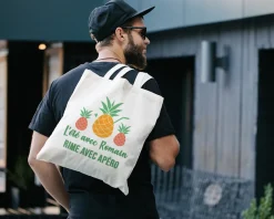 Tote bag personnalisé - Collection Été Ananas