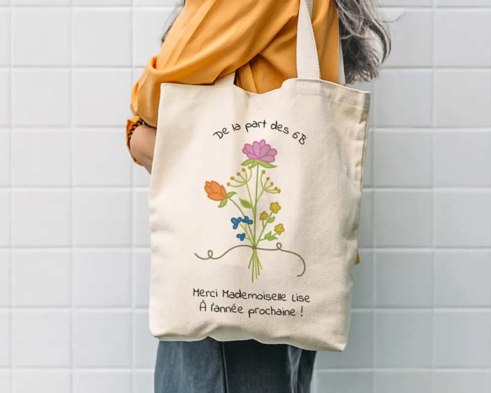 Tote bag personnalisé - Collection Remerciement