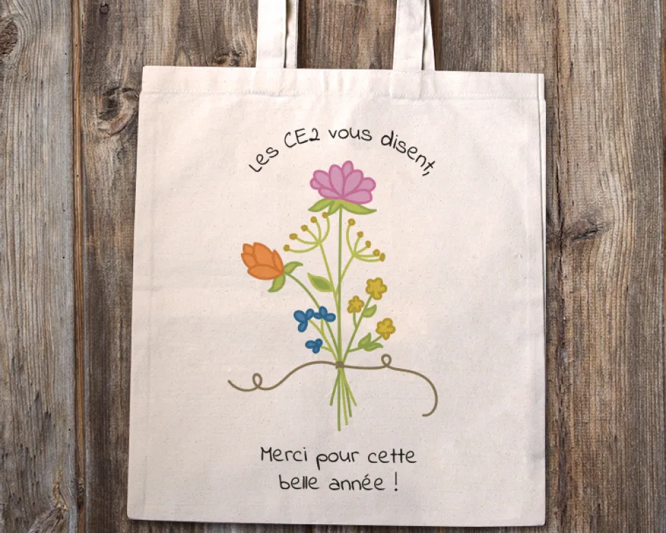 Tote bag personnalisé - Collection Remerciement