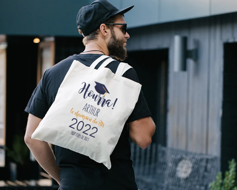 Tote bag personnalisé - Collection diplomé(e)
