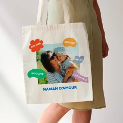 Tote bag personnalisé - Eclats de Couleurs