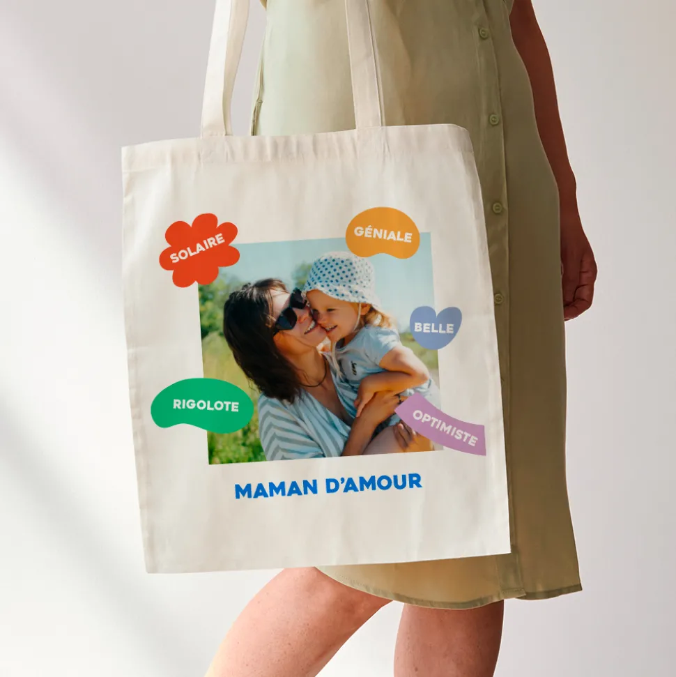 Tote bag personnalisé - Eclats de Couleurs