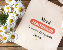 Tote bag personnalisé - Fin d'année scolaire