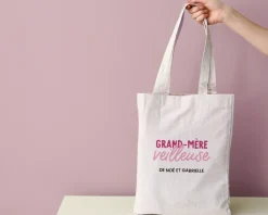 Tote bag personnalisé - Grand mère-veilleuse