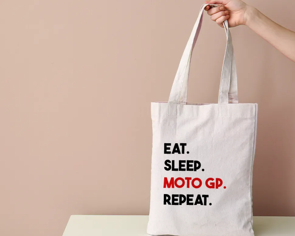 Tote bag personnalisé - Message Moto
