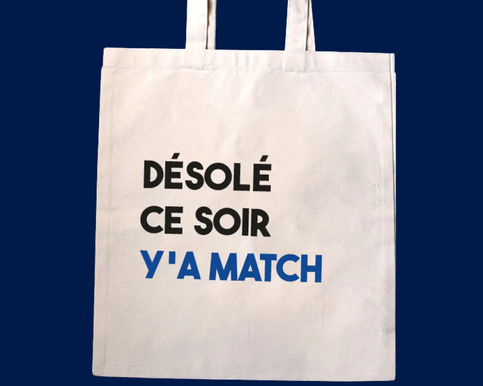 Tote bag personnalisé - Message Football