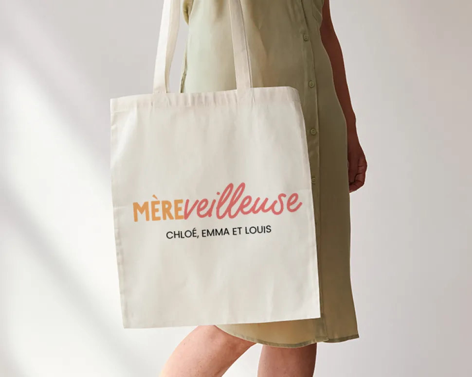 Tote bag personnalisé - Mère-veilleuse