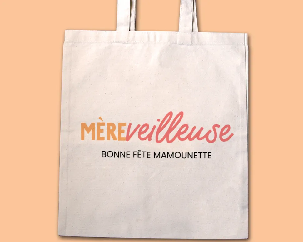 Tote bag personnalisé - Mère-veilleuse