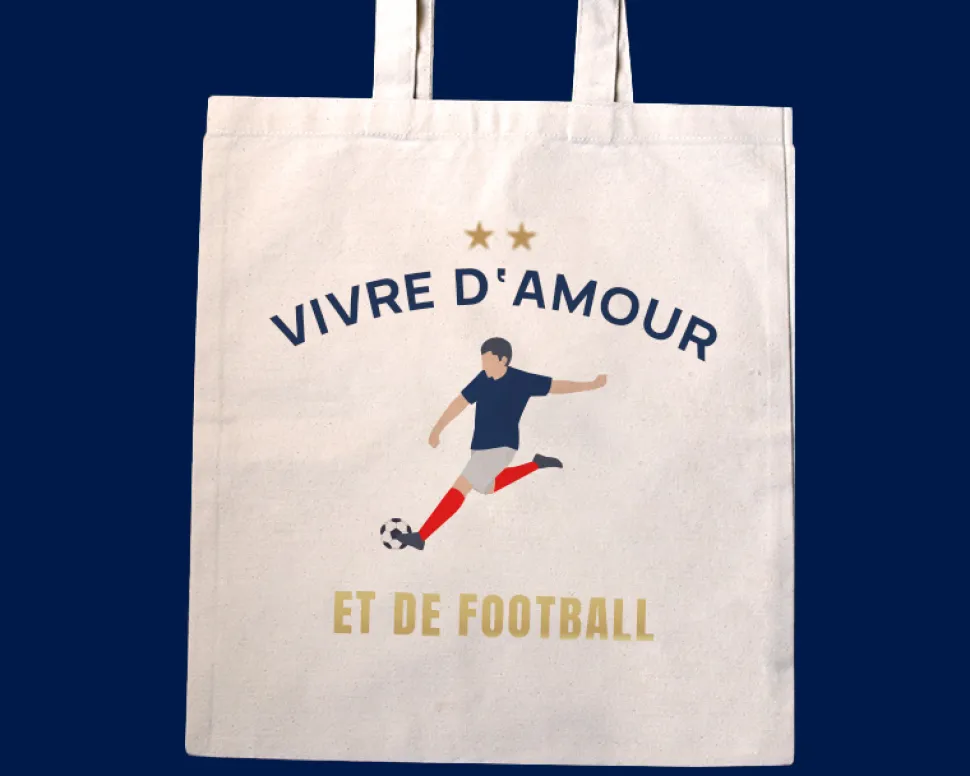 Tote bag personnalisé - Passion Football