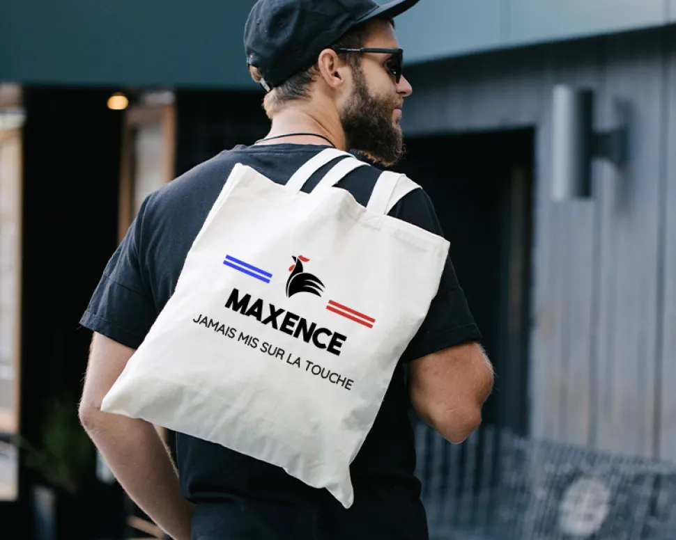 Tote bag personnalisé - Supporter Football