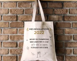 Tote Bag Personnalisable - Mes Résolutions - 100% coton naturel