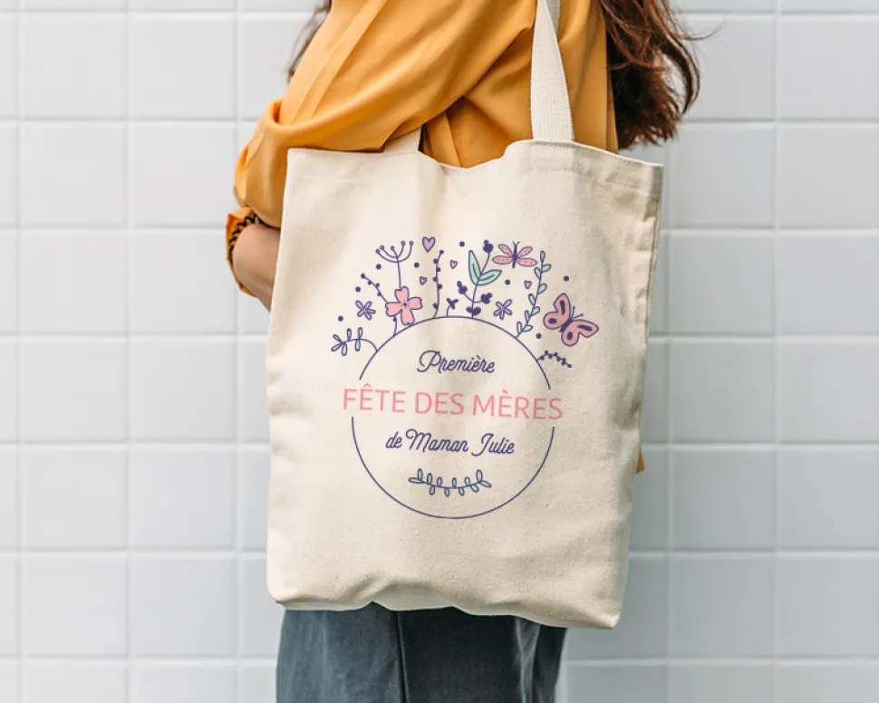 Tote bag personnalisable - Collection Première Fête des Mères