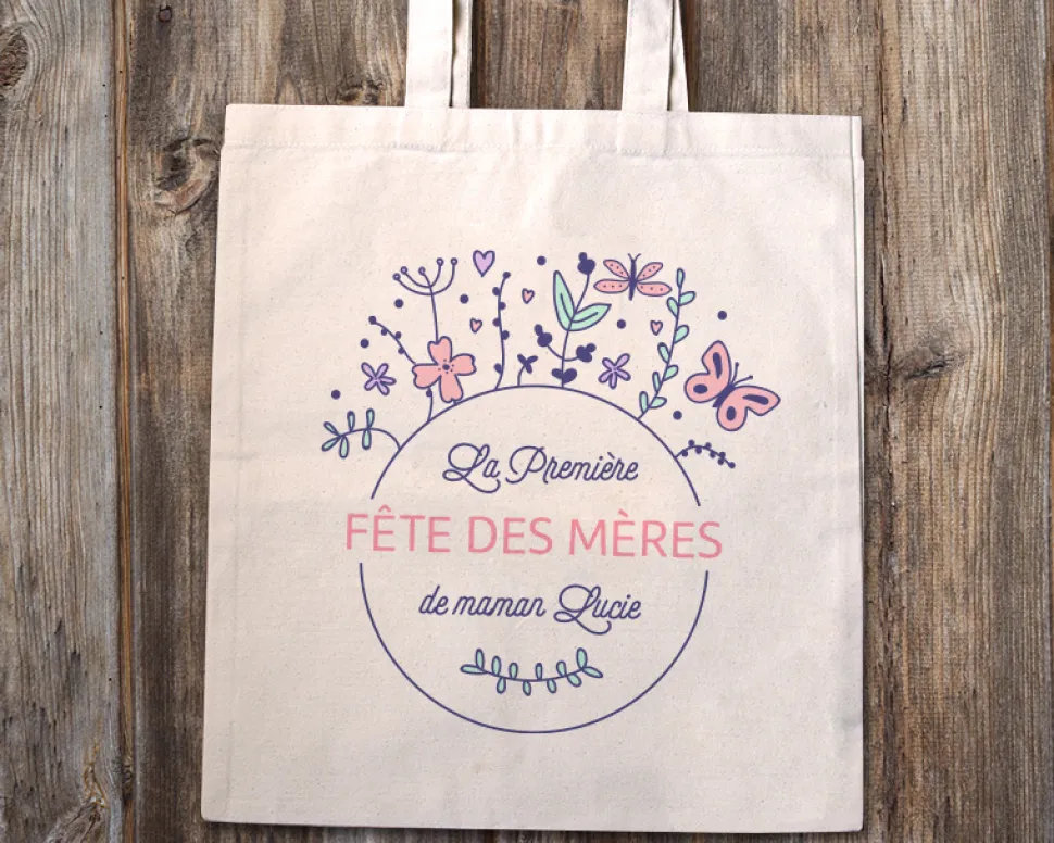 Tote bag personnalisable - Collection Première Fête des Mères