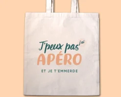 Tote bag personnalisable - J'peux pas j'ai apéro