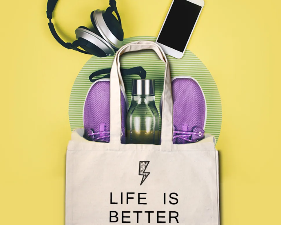Tote bag Personnalisable - Fitgirl - 100% coton naturel