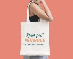 Tote bag personnalisable - J'peux pas j'ai pétanque
