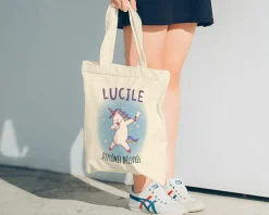 Tote bag Personnalisable - Licorne diplômée -100% coton naturel