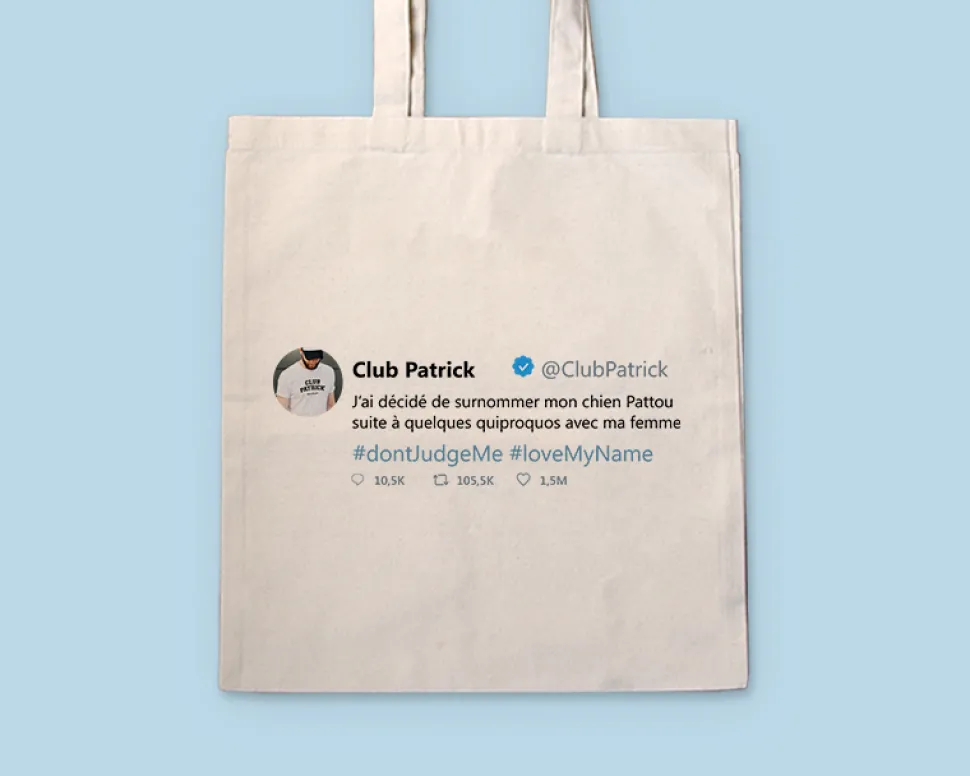 Tote Bag Personnalisable - Tweet Célèbre - 100% coton naturel