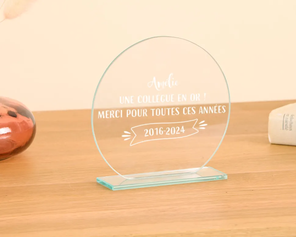 Trophée personnalisé - Collègue